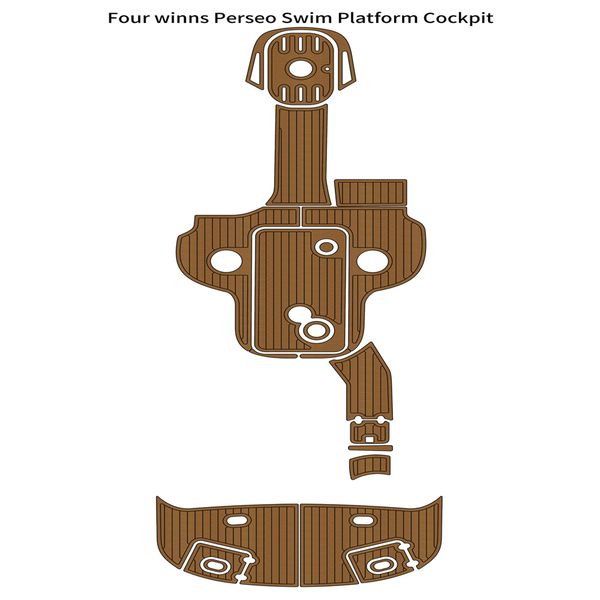 

four winns perseo swim platform cockpit boat eva foam teak deck floor pad mat