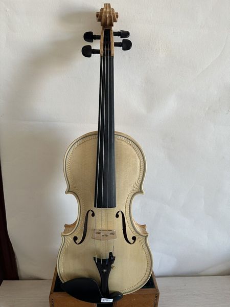 

master 4/4 violin clean varnish flamed maple back spruce hand carved k2970