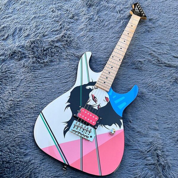 

new electric guitar, beautiful appearance, unique timbre, professional quality