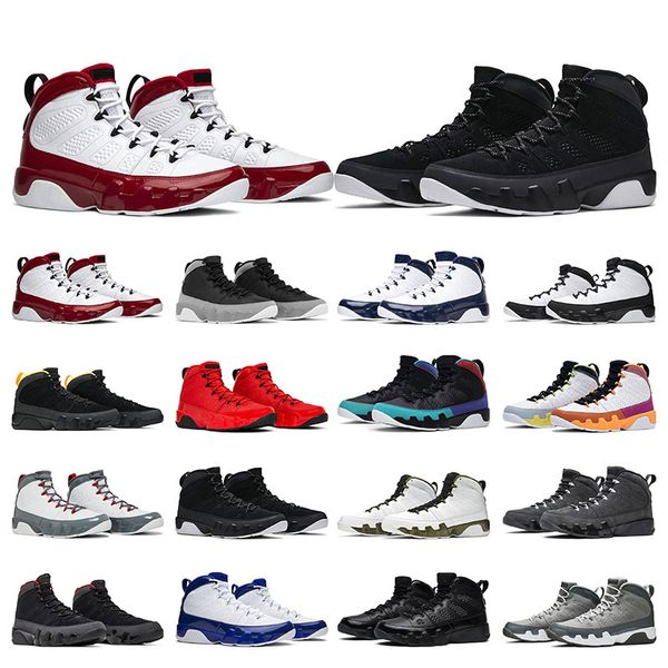 

men basketball shoes 9 9s mens sneakers outdoor sports trainers chile red particle grey bred university gold fashion running shoe, Black
