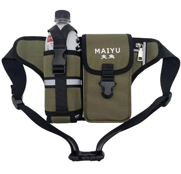 

3pcs waist bags women men oxford sport water bottle pouch crossbody bag mix color