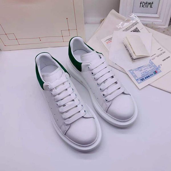 

2023 new luxury men womens fashion shoes lace-up flat platform designer sneaker black genuine leather air cushion sneakers 0426
