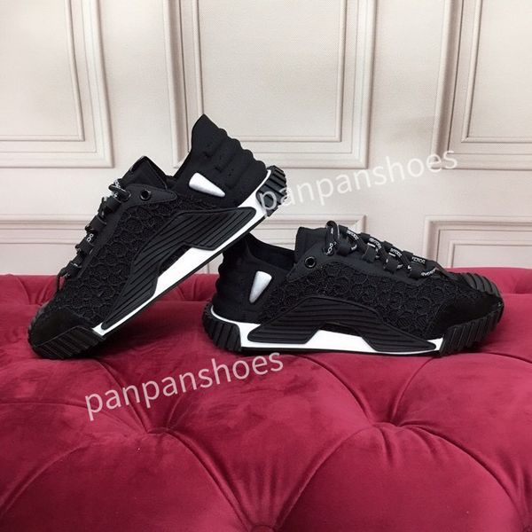 

new fashion casual shoes women designer leather lace-up sneakers fashion lady flat running letters shoes platform sneaker, Black