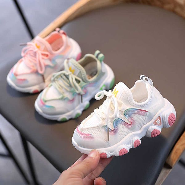 

athletic outdoor spring autumn children casual sneaker breathable soft sole anti-slip baby girl shoes toddler boy shoes size 21-30 aa230511, Black