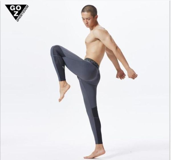 

new yoga pants male pro sportswear professional gradient compression highwaist elastic tight pants7245305, White;black