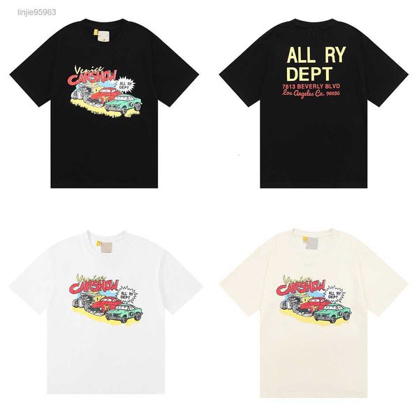 

couple tshirt mens clothing gd t american gall t-shirt design car story vintage print cotton short sleeve casual tee size s-xl yy, White;black
