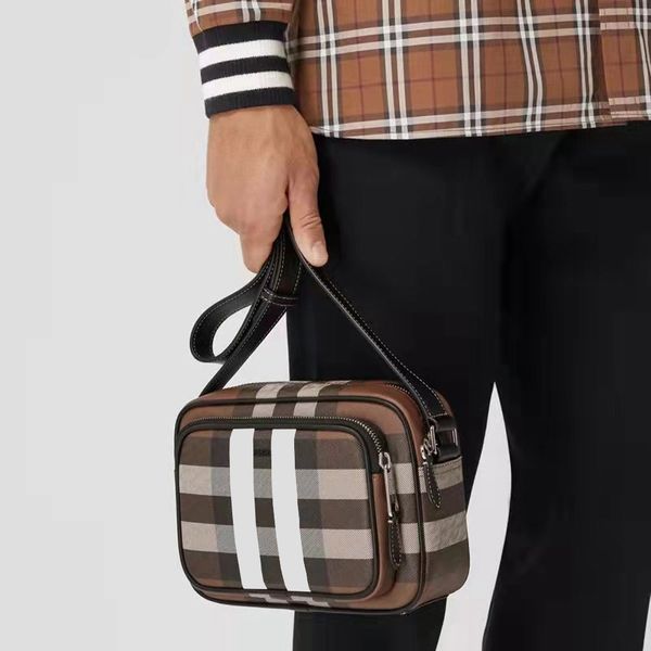 

luxury designer tb stripe bag camera shoulder crossbody classic nylon handbags vintage check totes leather women's burbrery man wallet
