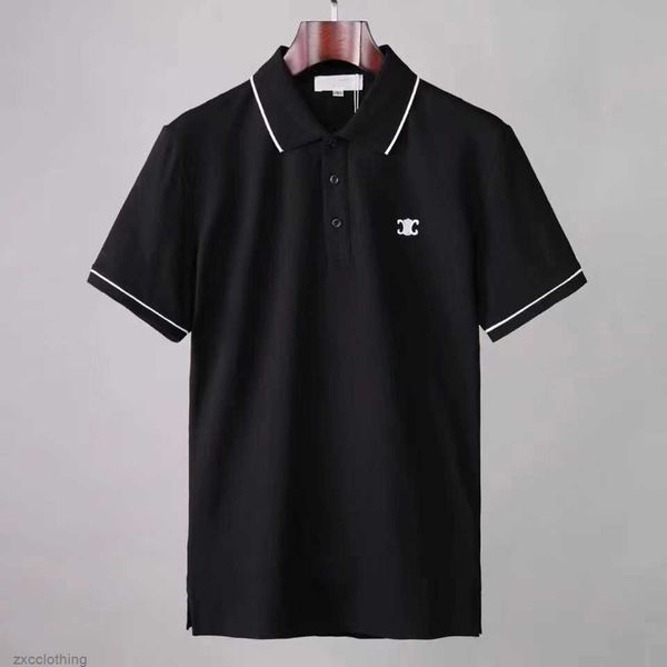 

designer polos mens t shirt sweatshirt tee shirts men's polo oversized casual letter button breathable t-shirt plus size s fdu1 y2ky, White;black