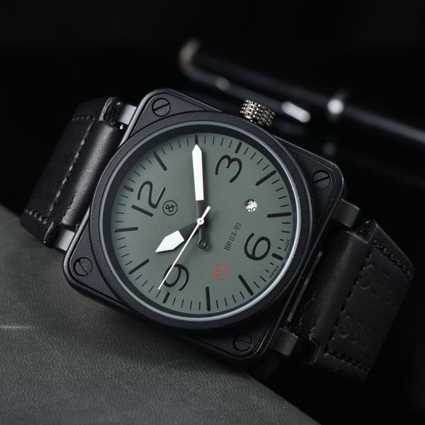 

2023 sale mens watch camouflage case quartz movement watch all pointer work chronograph men watch waterproof satch, Slivery;brown