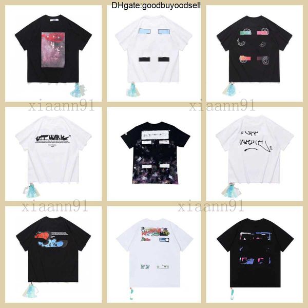 

men's t-shirts designer fashion luxurys offs classic arrow printed t-shirt mens and women loose casual t shirt graffiti sweatshirt offs, White;black