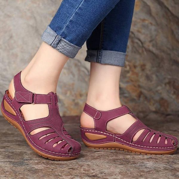 

sandals women shoes premium mid heels platform woman orthopedic party plus size chaussure femme 230512, Black
