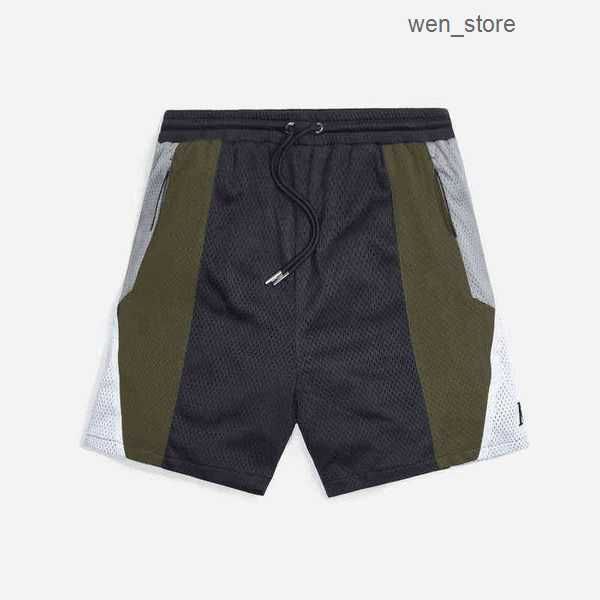 

embroidery kith shorts mesh breathable zipper pockets 2 2ygg, White;black
