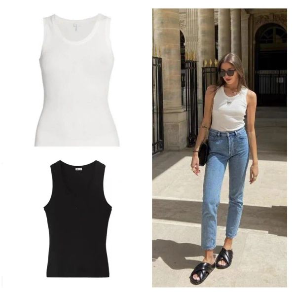 

2023 new womens t shirts knits tees regular cropped tank cotton jersey tanks embroidered cotton-blend shorts designer suit sportwear fitnes, White
