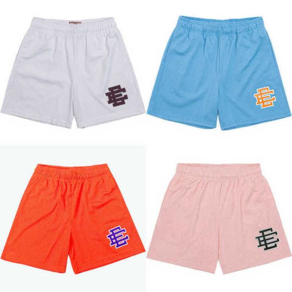 

men's fashion ee luxury shorts eric emanuel basic new york city skyline men women jog pants casual loose fitness short muscle sports pa, White;black