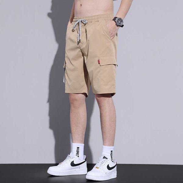 

men's shorts casual summer thin and versatile trend five piece pants youth fashion 2023 new middle breathable, White;black
