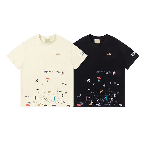 

2023 men's t-shirts fashion shirt gall tees t shirts mens polos women designer tees cotton man white black casual shirt luxurys clothi
