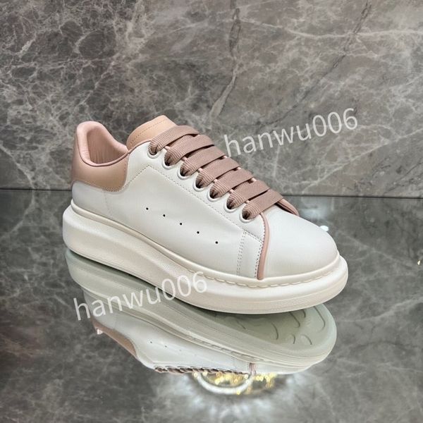 

brand mens women quality designer sneaker lace up genuine leather sneakers fashion casual designer sneaker2023, Black