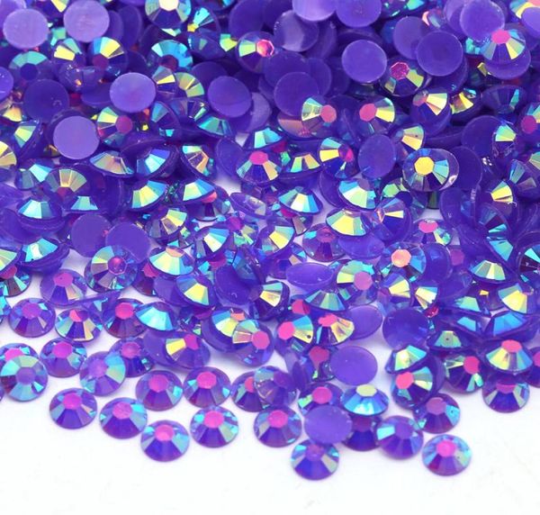 

xulin flatback resin jelly ab rhinestone 2mm 3mm 4mm 5mm 6mm amethyst ab color crystal stone bead for diy decoration4208982, Black
