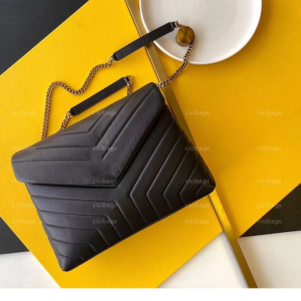 

luxurys fashion designers shoulder crossbody bags women handbags purses classic gold chain womens real leather quilted clutch messenger bag
