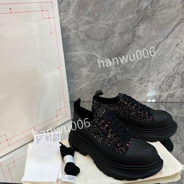

2023women mens designer sneaker lace up genuine leather sneakers fashion womens casual designer sneaker, Black