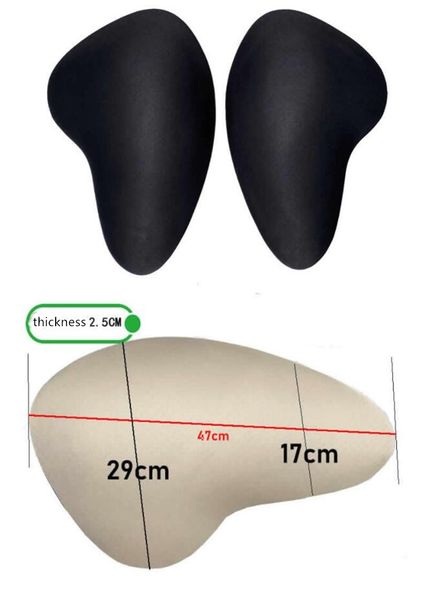 

costume accessories cross-dressing no-adhesive hip butt enhancer lifter shaper reusable pad breathable sponge pads strengthen th, Silver