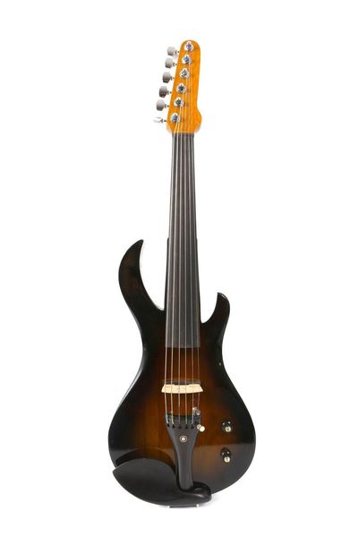 

yinfente 6string 4/4 electric silent violin wooden nice tone case #ev20