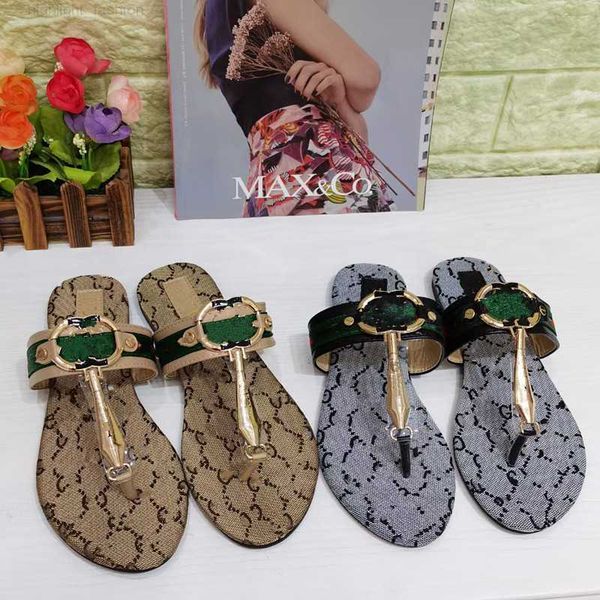 

2023 g designer ladies flip flops simple slippers moccasin shoes suitable for spring summer and autumn ls beaches other places size 35-42, Black