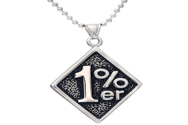 

pendant necklaces silver color gold men 1er one percenter outlaw biker motorcycle club stainless steel pendantpendant6266669