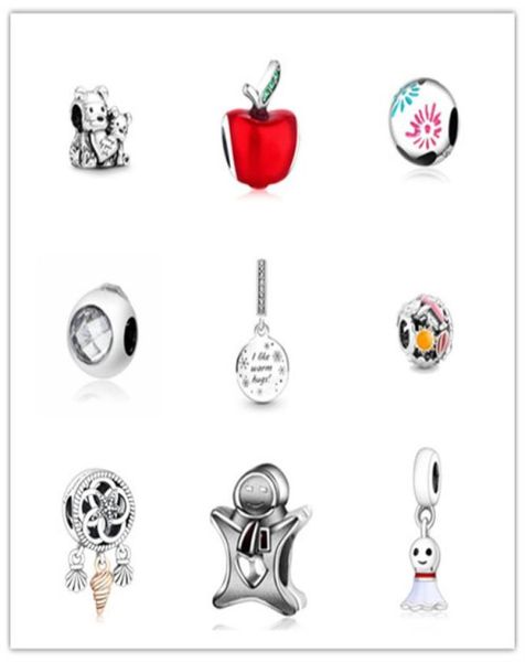 

new s925 sterling silver loose beads beaded charms bracelets fashion designer original fit pandora style necklace cut5650598, Bronze;silver
