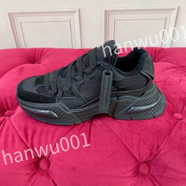

new luxury casual shoes men designer sneaker white leather calfskin sneakers shoes comfort outdoor trainers women's walking, Black