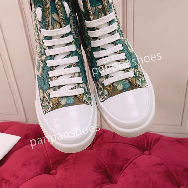 

2023fashion casual shoes mens designer leather lace-up sneakers fashion lady flat running letters shoes platform sneaker, Black