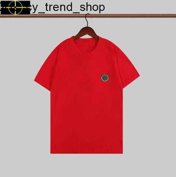 

men's t-shirts plus men polo spring stone 2023 summer new cotton short-sleeved t-shirt round neck loose and women's solid color bo, White;black