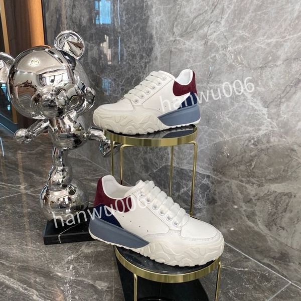 

2023new brand womens quality designer sneaker lace up genuine leather sneakers fashion casual designer sneaker, Black