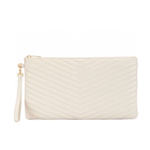 

10a clutch bags stitching file handbag with original calf leather grosgrain lining zipper closure detachable handleimported hardware three s