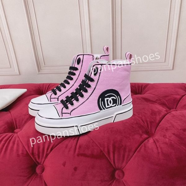 

fashion casual shoes women men designer leather lace-up sneakers fashion lady flat running letters shoes platform sneaker, Black