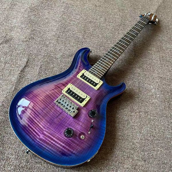 

purple electric guitar high-quality hand made 6-pin red sandalwood fingerboard