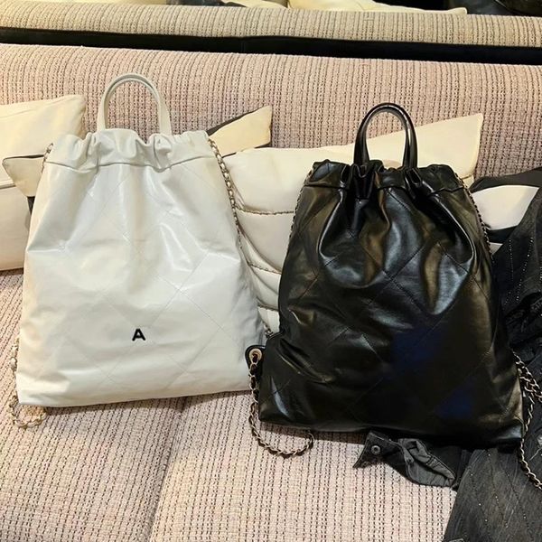 

10a designer tote bag 39cm lady shoulder handbag genuine leather backpack with box c509
