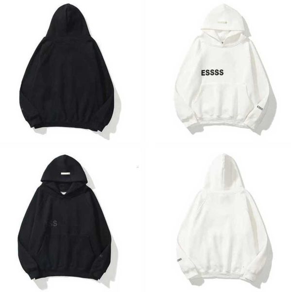 

2023 men's and women hoodies leisure fashion trends designer tracksuit essentialhoodie set casual oversize hooded pullover sw, Black