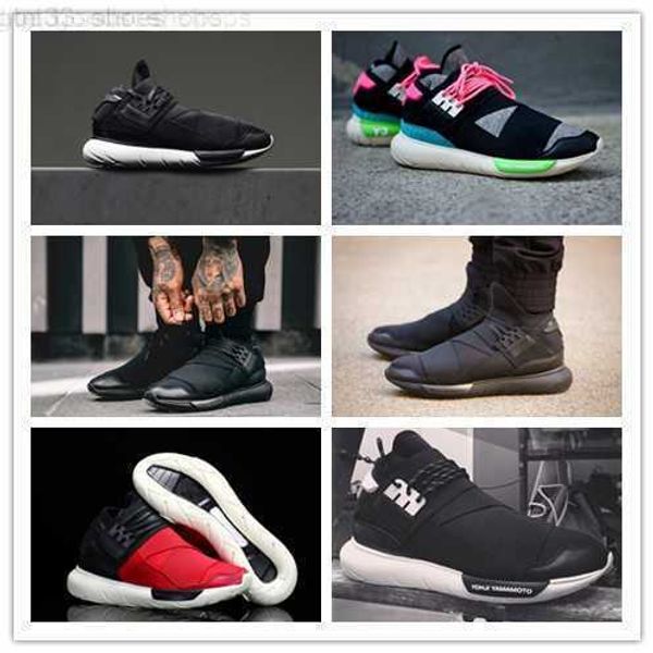 

2023 casual shoes y-3 qasa racer hight sneakers breathable men and women casual shoes couples y3 shoes size eur 36-45, Black