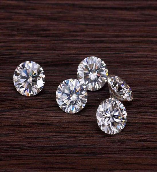 

1ct 15mm 2pcs 5mm 65mm and 1pcs 75mm ef test positive moissanites loose gem stones9474375, Black