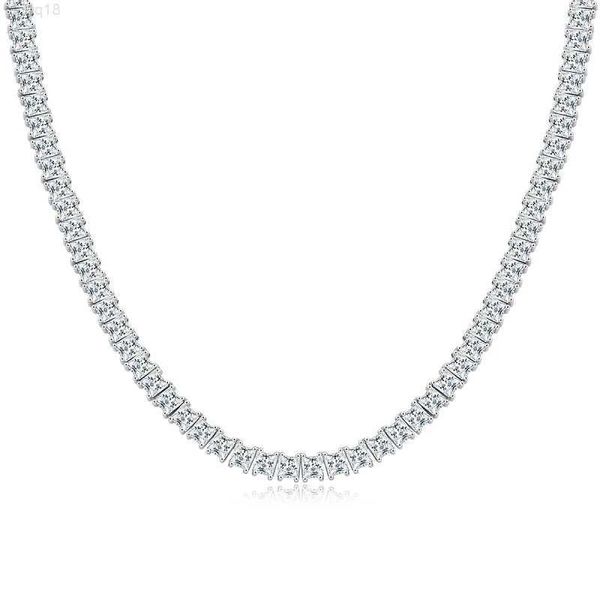 

hip hop 925 sterling silver 2mm 3mm 4mm 5mm 6.5mm vvs moissanites diamond necklace moissanite tennis chain