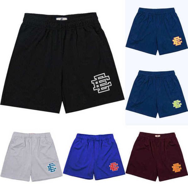 

luxury men's ee fashion shorts eric emanuel basic new york city skyline men women jog pants casual loose fitness short muscle sports pa, White;black