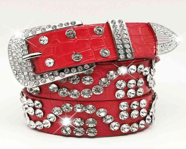 

women039s diamond belt women039s fashion decorative pin buckle korean wide rhintone inlaid jeans belt new style9252543, Black;brown