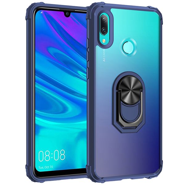 

clear acrylic phone cases for huawei p20 p30 p40 pro lite p smart y5 y6p y7p y9 prime armor shockproof ring holder kickstand magnetic phone