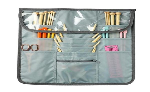 

jewelry pouches bags empty knitting needles pouch storage bag crochet hooks sewing supplies organizer for needle ruler2462707, Pink;blue