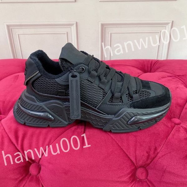 

luxury casual shoes men designer sneaker white leather calfskin sneakers shoes comfort outdoor trainers women's walking, Black