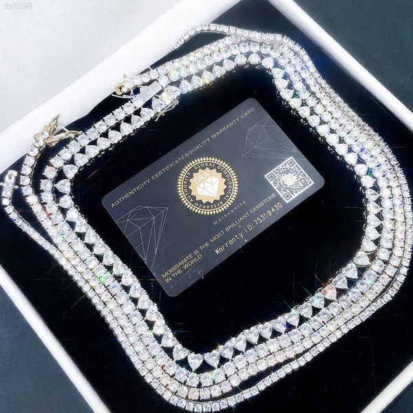 

3mm to 5mm classic necklace silver vvs moissanite mens chains fine jewelry tennis chain