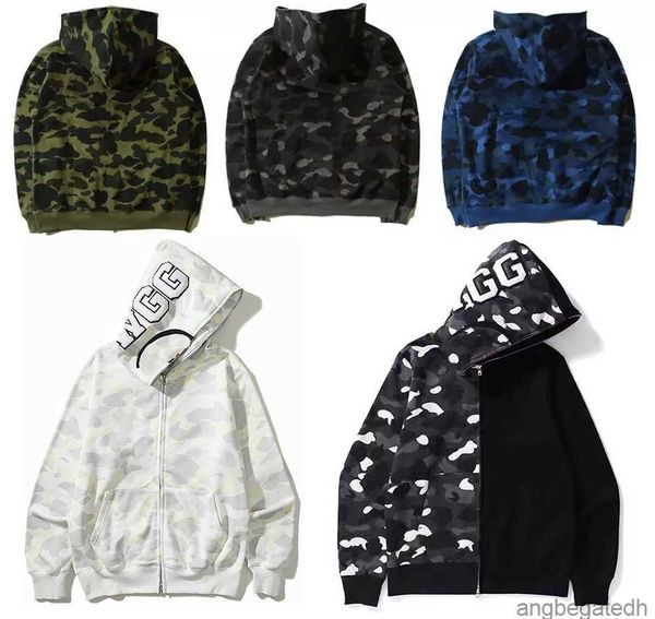 

mens womens hoodies fashion men deisigners hoody stylist cartoon shark printing hoodies jacket man high1 quality casual sweatshirts size m-3, Black