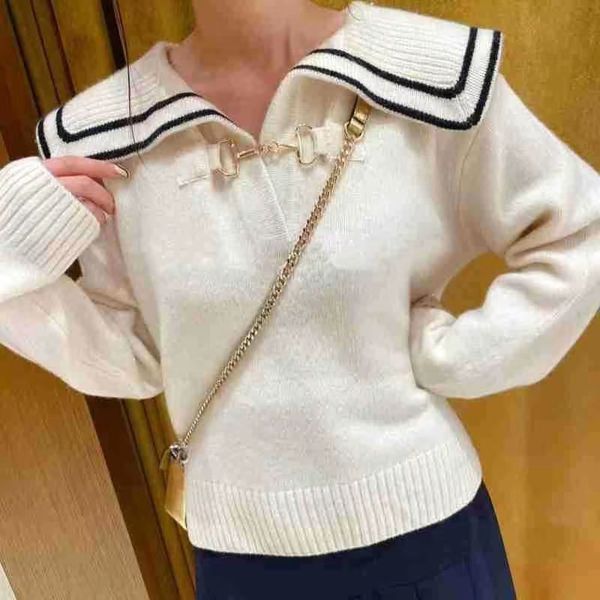 

women's knits & tees sandro women wool collared gold button sweater, White