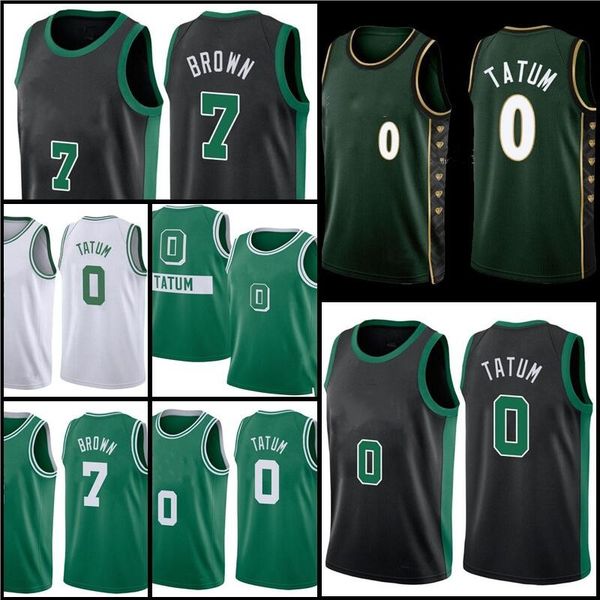 

2023 new patch basketball jerseys 0 33 7 36 bostons jayson tatum larry bird jaylen brown marcus smart, Black;red